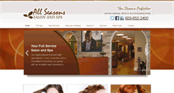 Desktop Screenshot of allseasonssalonandspa.net